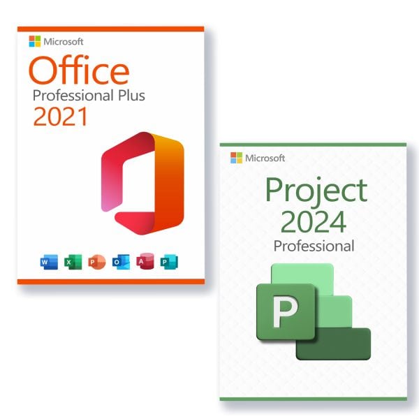 Microsoft Office 2021 Professional Plus + Microsoft Project 2024 Professional license for 3 devices