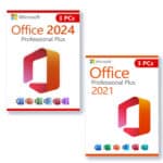 Microsoft Office 2024 Professional Plus + Microsoft Office 2021 Professional Plus Lizenz für 3 PC