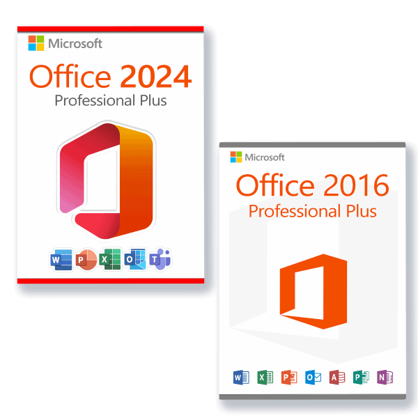 Microsoft Office 2024 Professional Plus + Microsoft Office 2016 Professional Plus für 3 PC