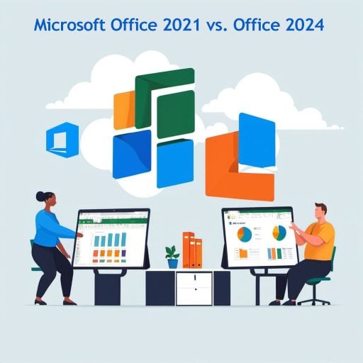 MICROSOFT OFFICE 2021 VS 2024 visual data 3
