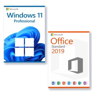 Microsoft Windows 11 Professional + Microsoft Office 2019 Standard lisenssi 3 laitteelle