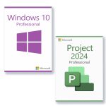 Microsoft Windows 10 Professional + Microsoft Project 2024 Professional lisenssi 3 laitteelle
