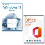 Microsoft Windows 11 Home + Microsoft Office 2021 Standard lisenssi 3 laitteelle