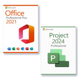 Microsoft Office 2021 Professional Plus + Microsoft Project 2024 Professional licence pour 3 appareils