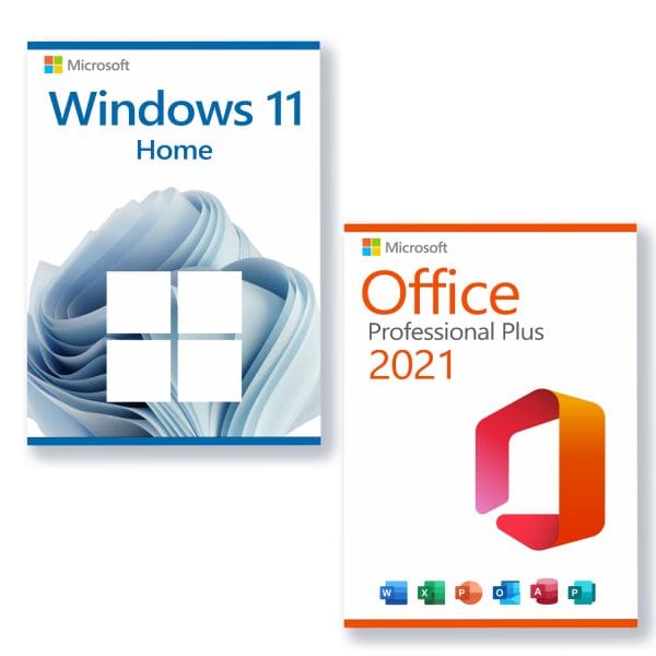Microsoft Windows 11 Home + Microsoft Office 2021 Professional Licentie voor 3 pc's