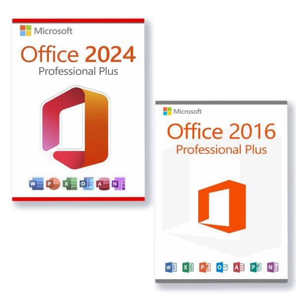 Microsoft Office 2024 Professional Plus + Microsoft Office 2016 Professional Plus voor 3 PC's