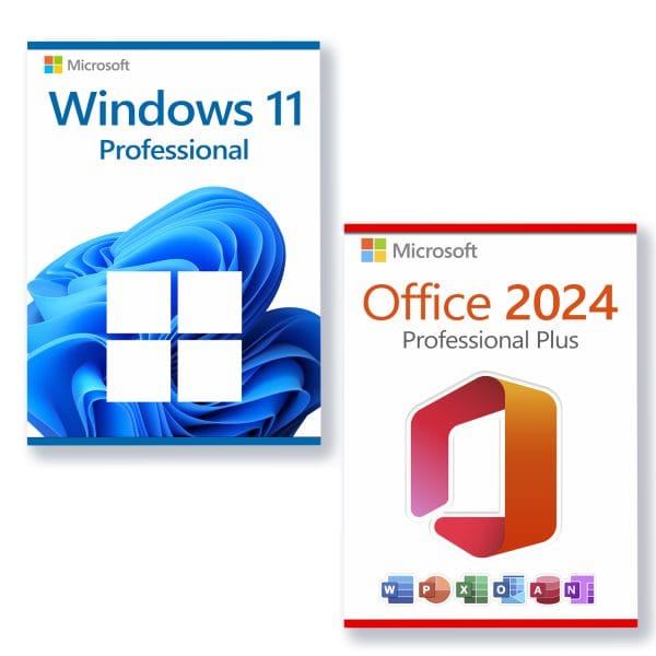 Microsoft Office 2024 Professional Plus + Microsoft Windows 11 Professional licentie voor 3 pc's