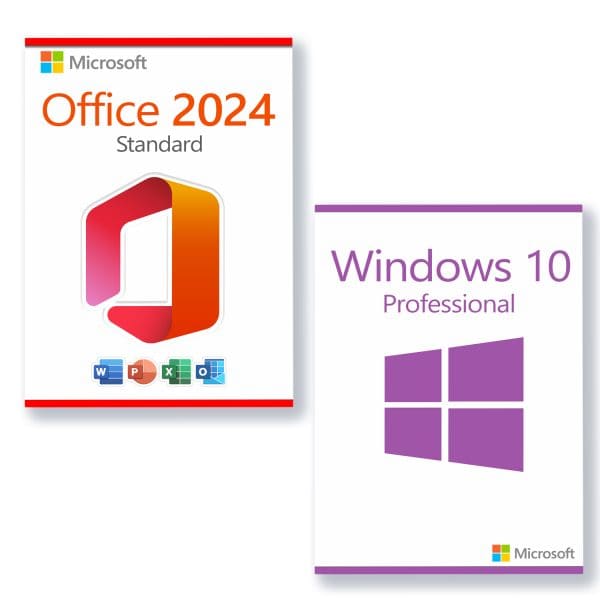 Microsoft Office 2024 Standard + Microsoft Windows 10 Professional voor 3 pc's