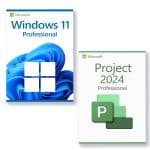 Microsoft Windows 11 Professional + Microsoft Project 2024 Professional Licentie voor 3 pc’s