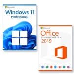 Microsoft Windows 11 Professional + Microsoft Office 2019 Professional Plus Licens för 3 enheter