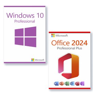 Microsoft Office 2024 Professional Plus + Windows 10 Professional Licens för 3 enheter