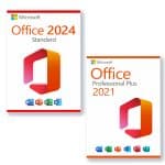 Microsoft Office 2024 Standard + Office 2021 Professional Plus Licens för 3 PC
