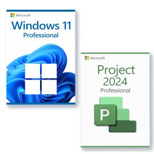 Microsoft Windows 11 Professional + Microsoft Project 2024 Professional Licens för 3 enheter