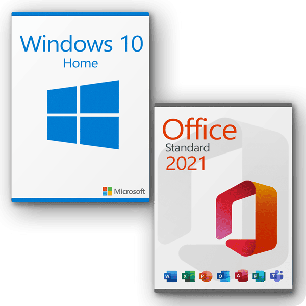 Microsoft Windows 10 Home + Microsoft Office 2021 Standard