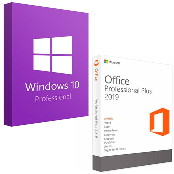 Microsoft Windows 10 Professional + Office 2019 Professional Plus